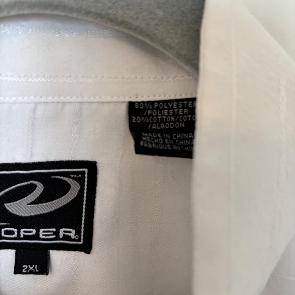 Men’s Roper Western Shirt White Size 2XL - Picture 7 of 8